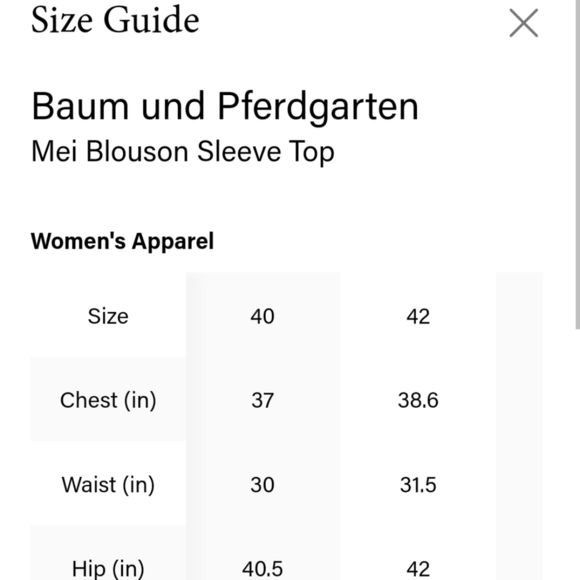 NWT BAUM UND PFERDGARTEN Mei Blouson Sleeve Leopard Print Top Size 40 FR/10 US - Picture 9 of 17